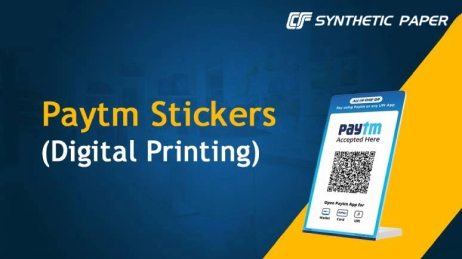 Космо Синтетическая Бумага для Стикеров Paytm (Цифровая Печать)