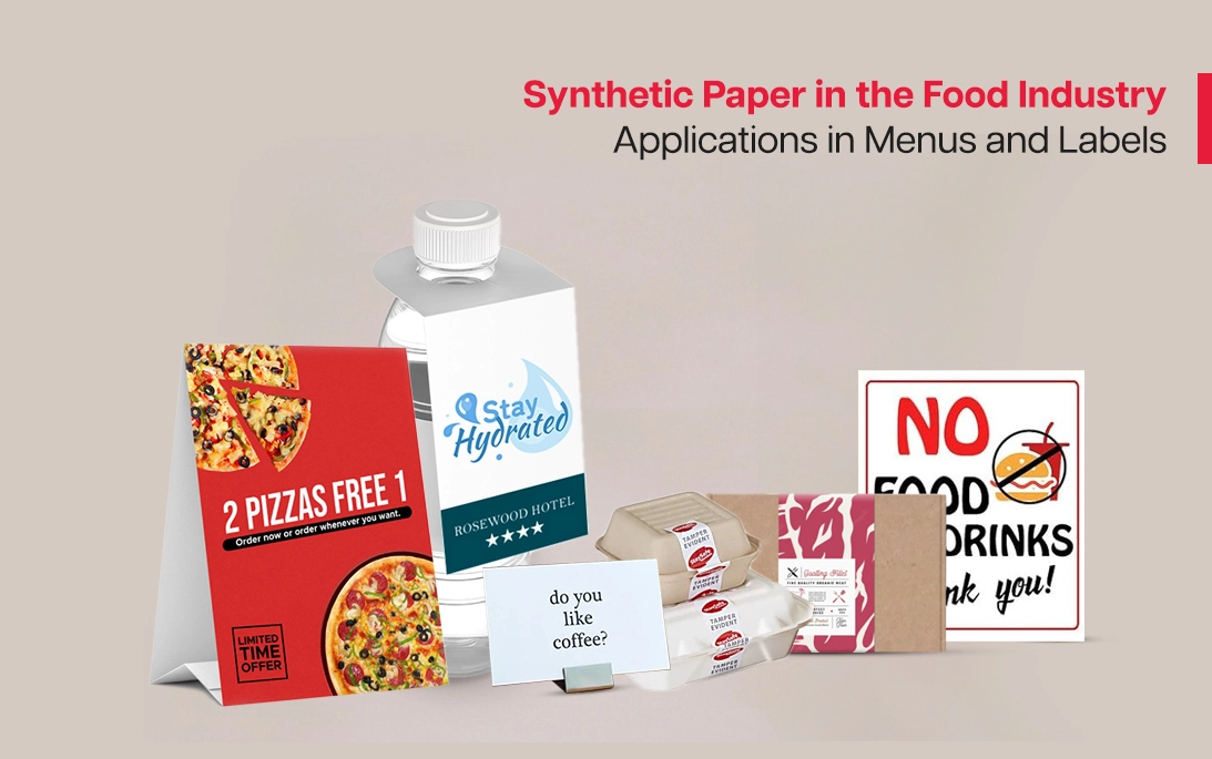 Синтетическая бумага в пищевой промышленности: Применение в меню и этикетках